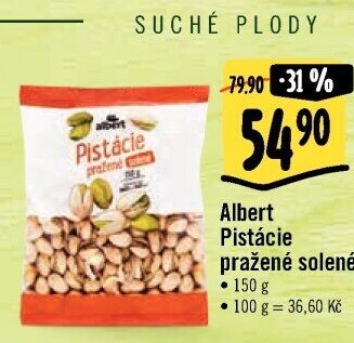 Pražené pistácie Albert
