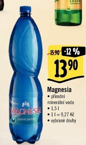 Přírodní voda Magnesia