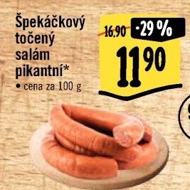 Salám špekáčkový pikantní točený
