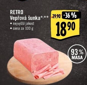 Šunka vepřová nejvyšší jakosti Albert Retro