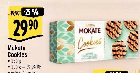 Sušenky Cookies Mokate Caffetteria