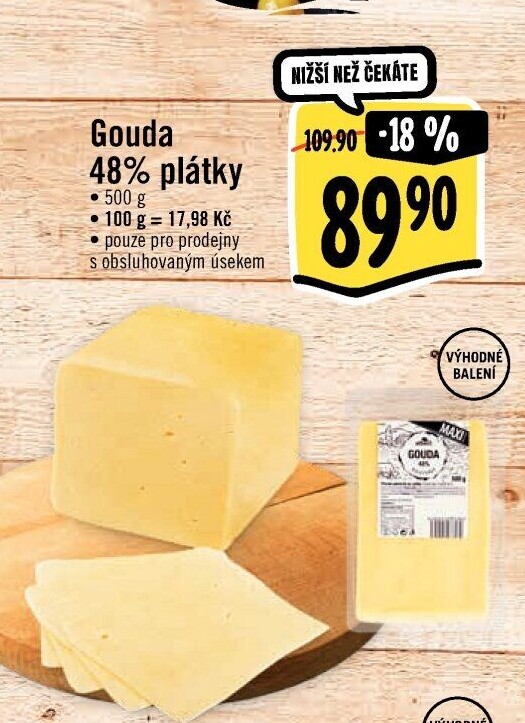 Sýr Gouda 48% Albert