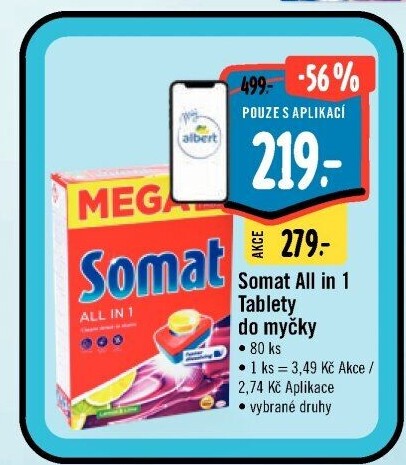 Tablety do myčky All in 1 Somat