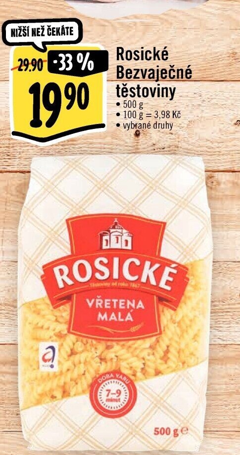 Těstoviny bezvaječné Rosické