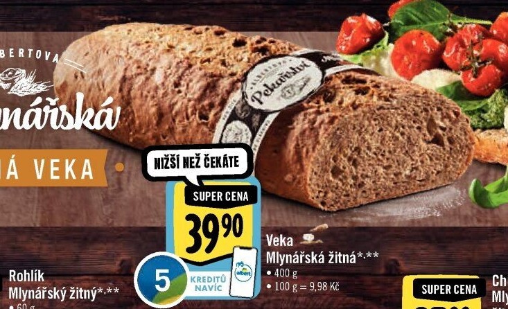 Veka Mlynářská žitná Albert