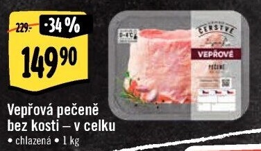 Vepřová pečeně bez kosti Albert