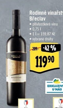 Vína Vinařství Břeclav - přívlastková