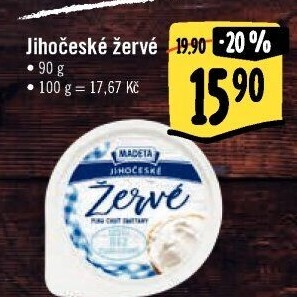Žervé Jihočeské Madeta