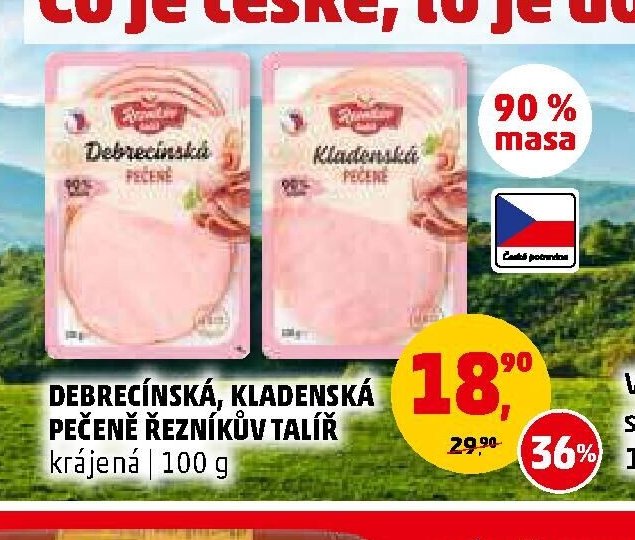 Debrecínská, Kladenská pečeně řezníkův talíř 100g