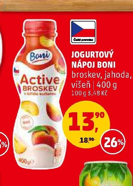 Jogurtový nápoj Boni Active 400g