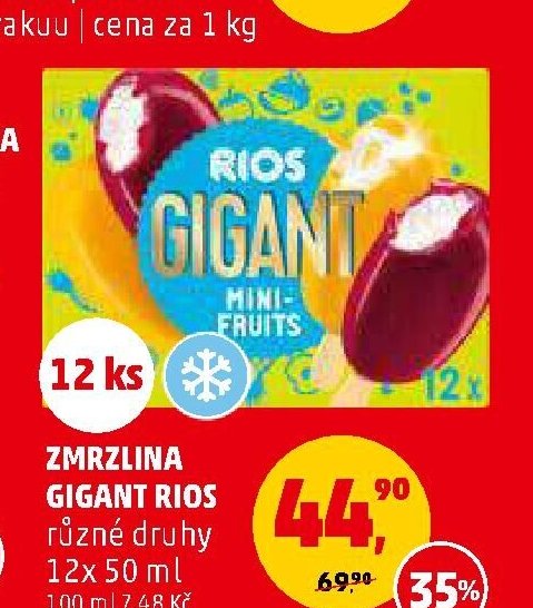 Zmrzlina Gigant Rios 12x50ml