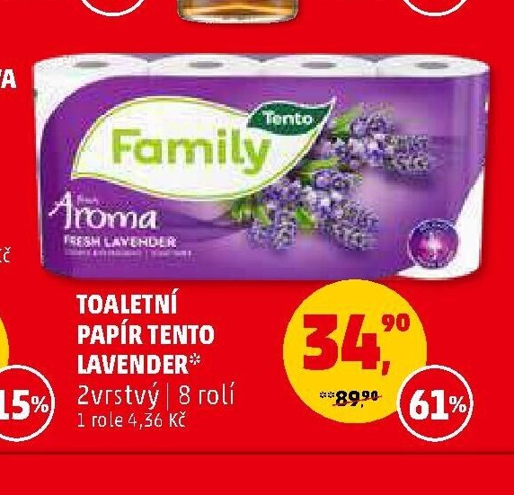 Toaletní papír Tento Lavender 8 rolí