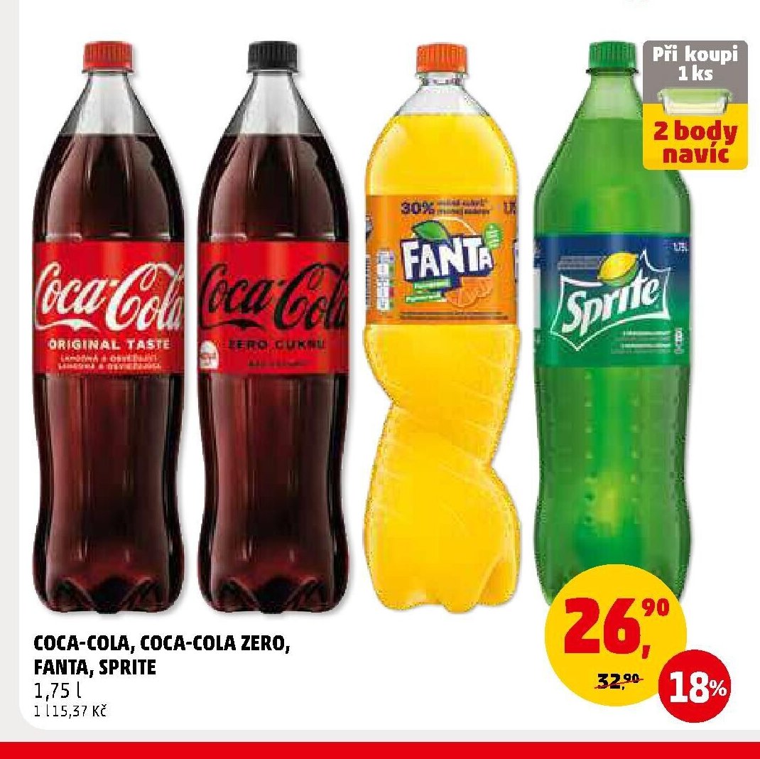 Coca-Cola, Coca-Cola Zero, Fanta, Sprite