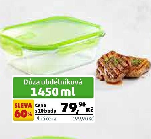 Dóza obdélníková 1450 ml