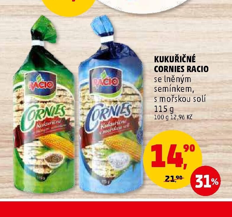 KUKUŘIČNÉ CORNIES RACIO