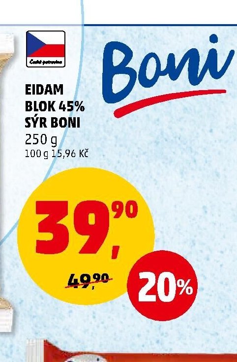 EIDAM BLOK 45% SÝR BONI 250 g