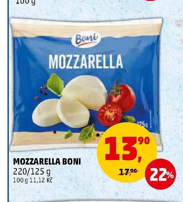 MOZZARELLA BONI 220/125 g
