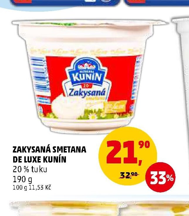 Zakysaná smetana de luxe Kunín