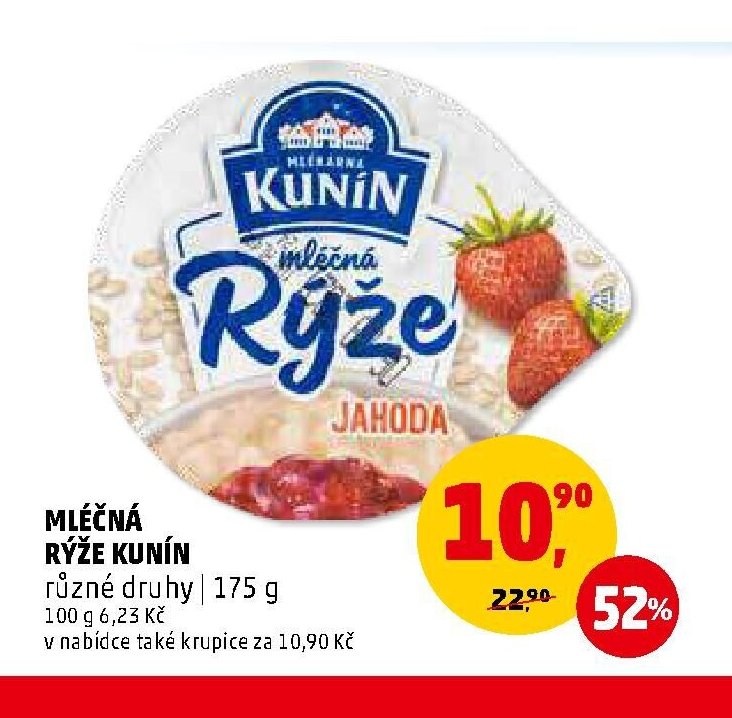Mléčná rýže Kunín