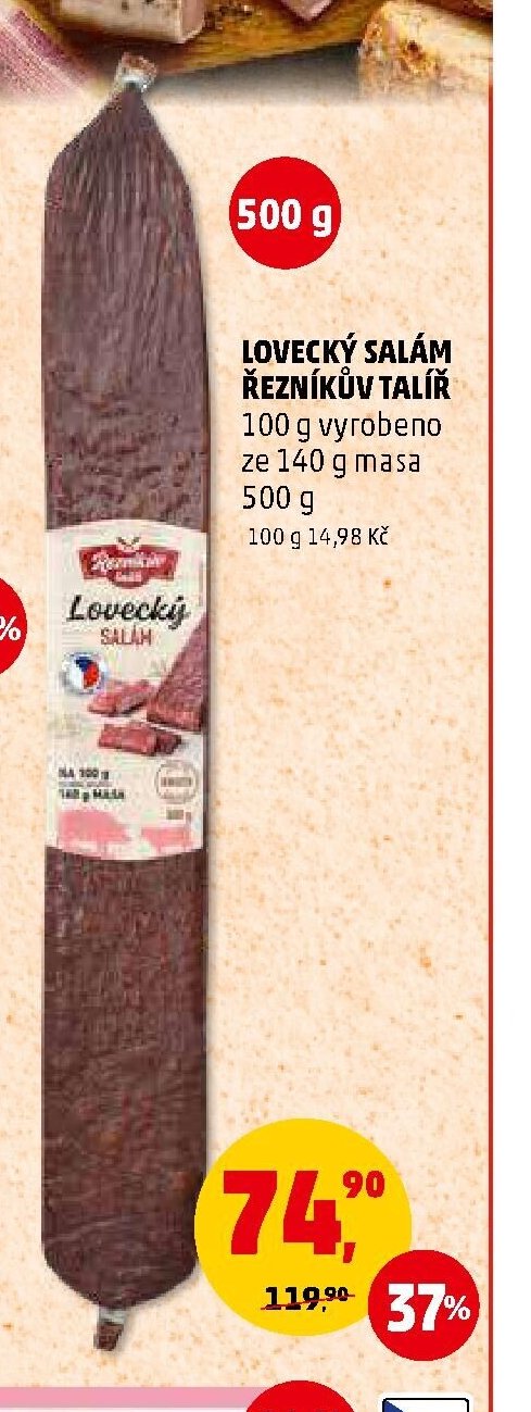 Lovecký salám Řezníkův talíř