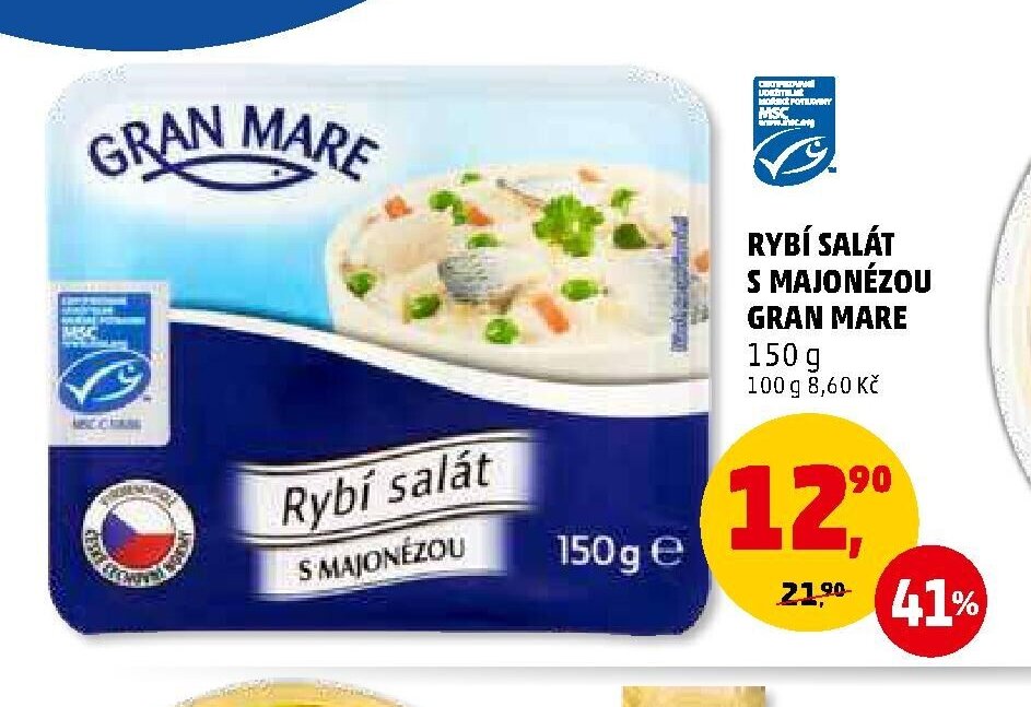 Rybí salát s majonézou Gran Mare
