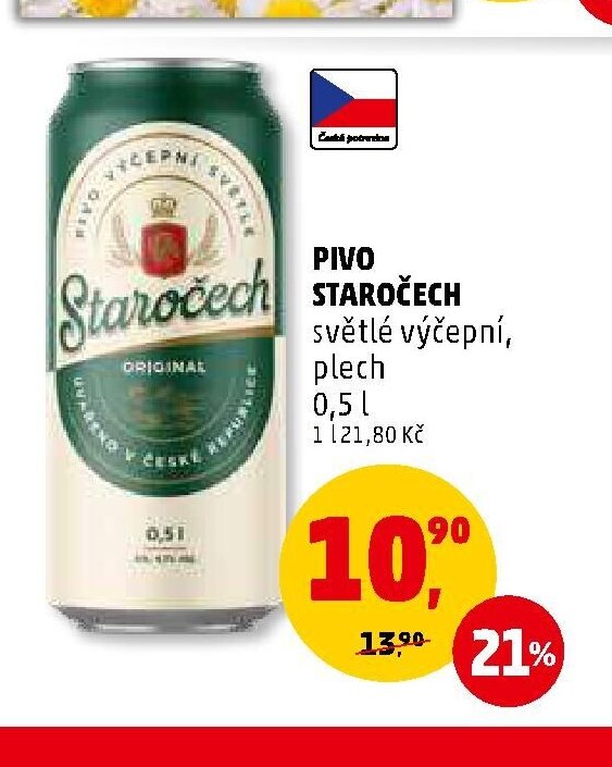 Pivo Staročech světlé výčepní