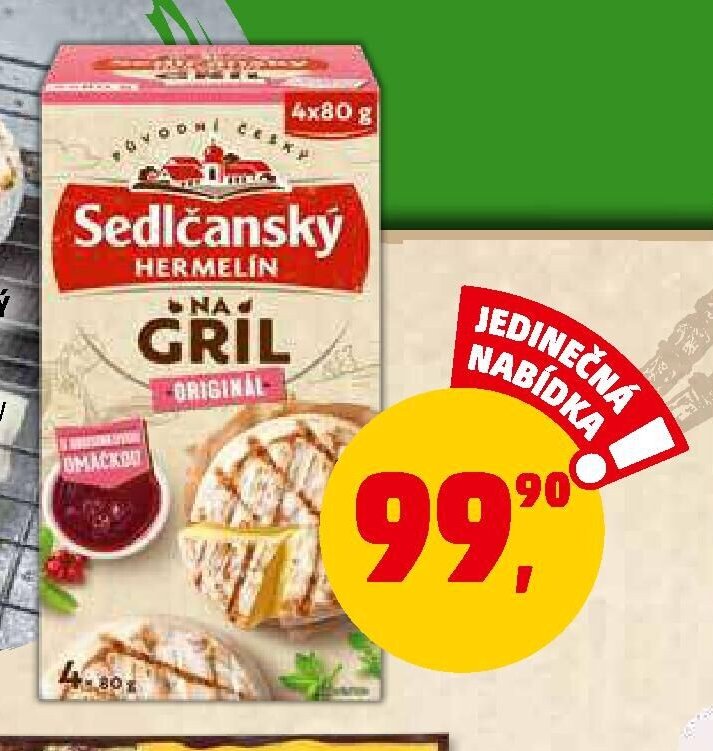 Sedlčanský Hermelín na gril