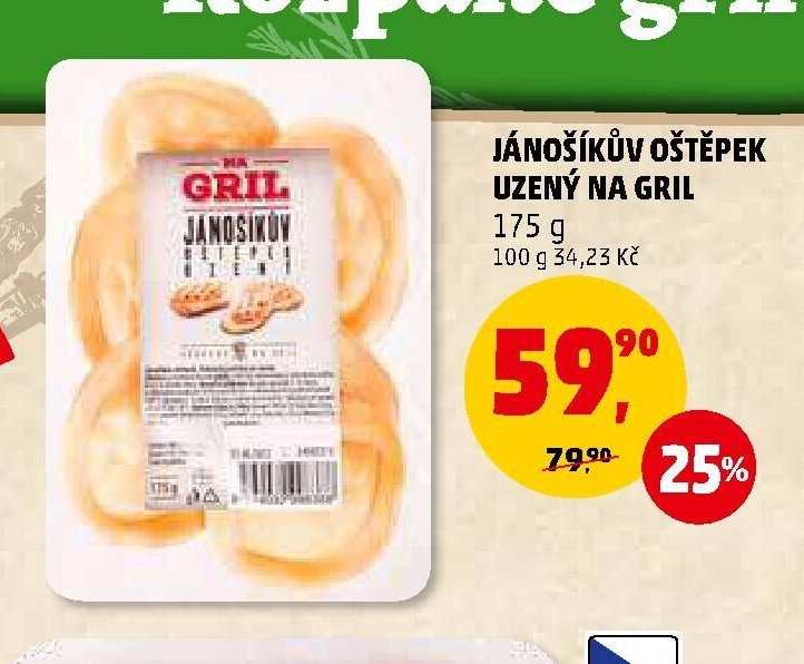 Jánošíkův oštepek uzený na gril