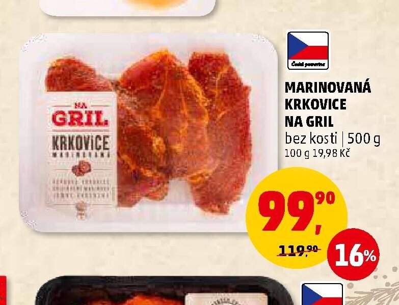 Marinovaná krkovice na gril