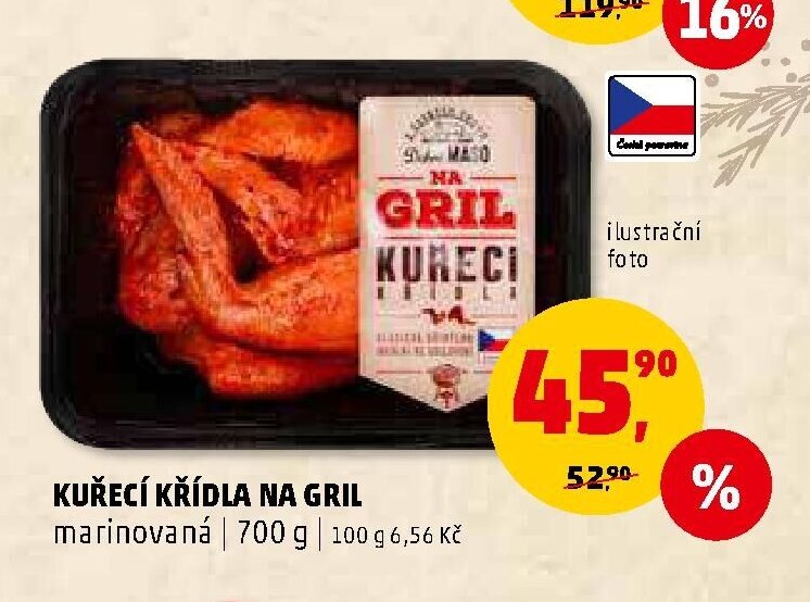 Kuřecí křídla na gril