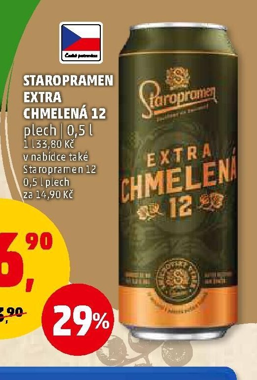 Staropramen Extra Chmelená 12