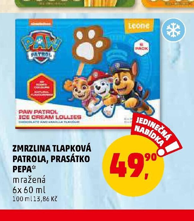 Zmrzlina Tlapková Patrola, Prasátko Peppa