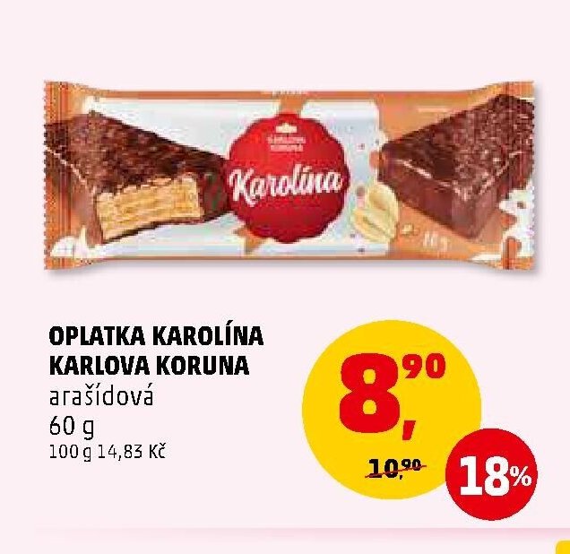 OPLATKA KAROLÍNA KARLOVA KORUNA
