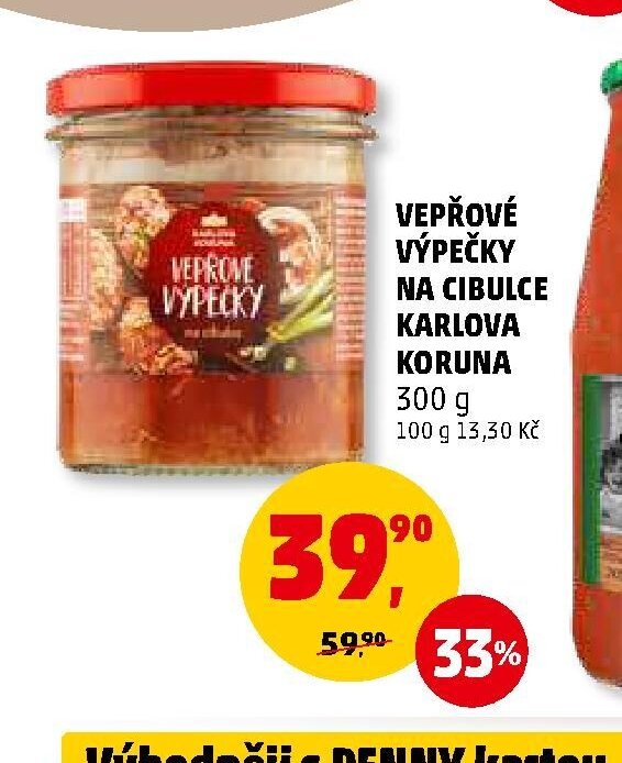 VEPŘOVÉ VÝPEČKY NA CIBULCE KARLOVA KORUNA