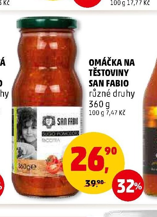 OMÁČKA NA TĚSTOVINY SAN FABIO