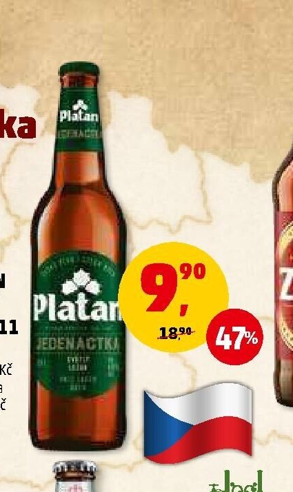 Pivo Platan Světlý ležák 11