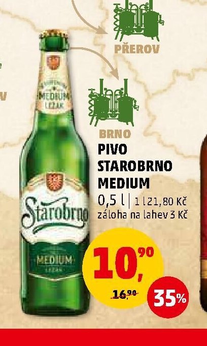 Pivo Starobrno Medium