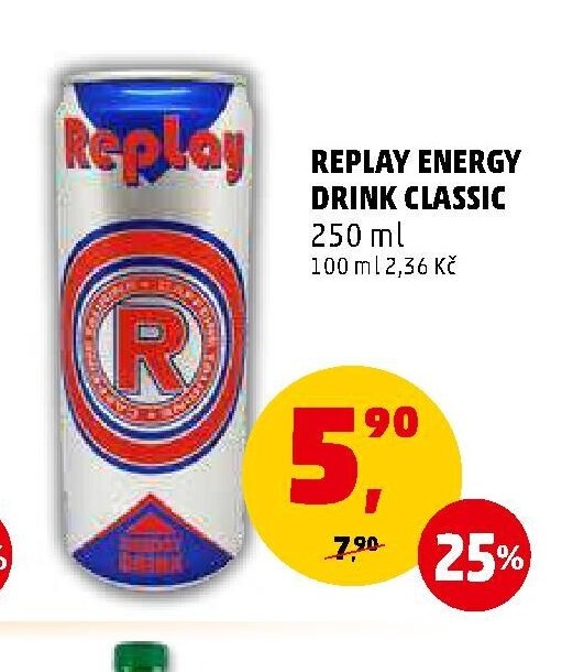 Replay Energy Drink Classic 250 ml
