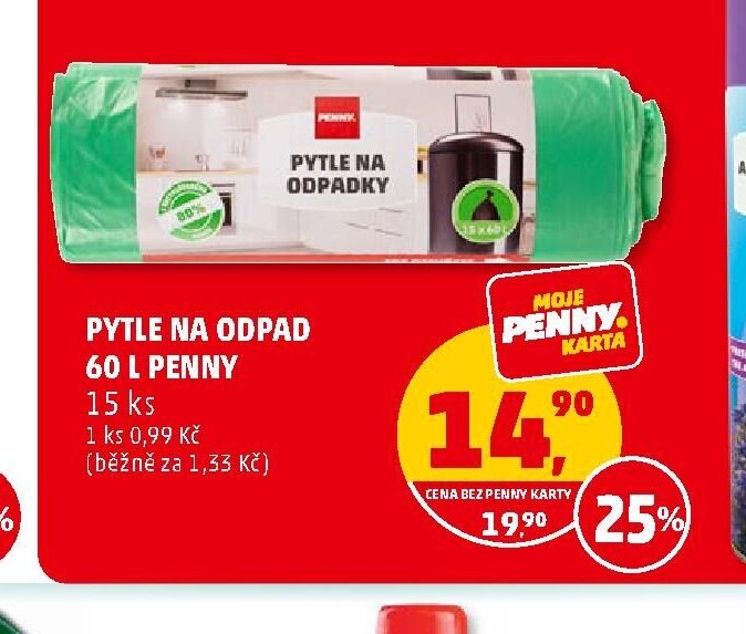 Pytle na odpad 60 l Penny