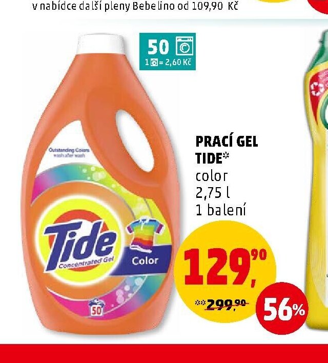 Prací gel Tide color