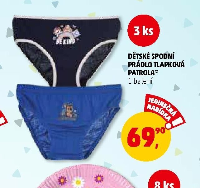 Dětské spodní prádlo Tlapková patrola