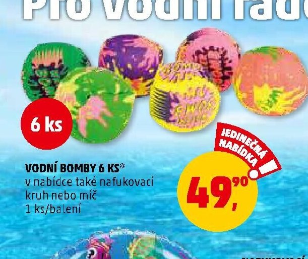 Vodní bomby 6 ks