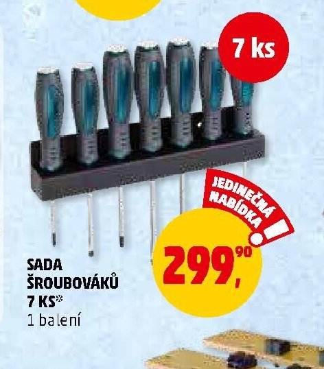 SADA ŠROUBOVÁKŮ 7 KS