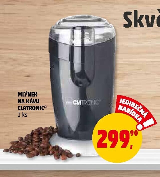 MLÝNEK NA KÁVU CLATRONIC