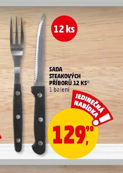 SADA STEAKOVÝCH PŘÍBORŮ 12 KS