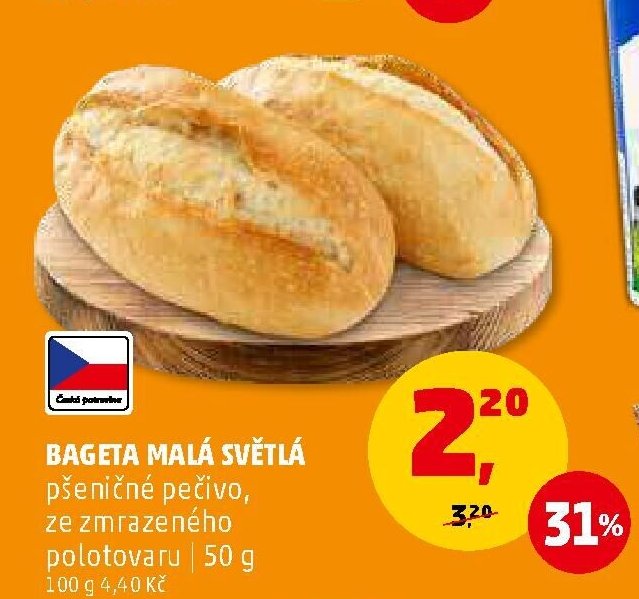 BAGETA MALÁ SVĚTLÁ