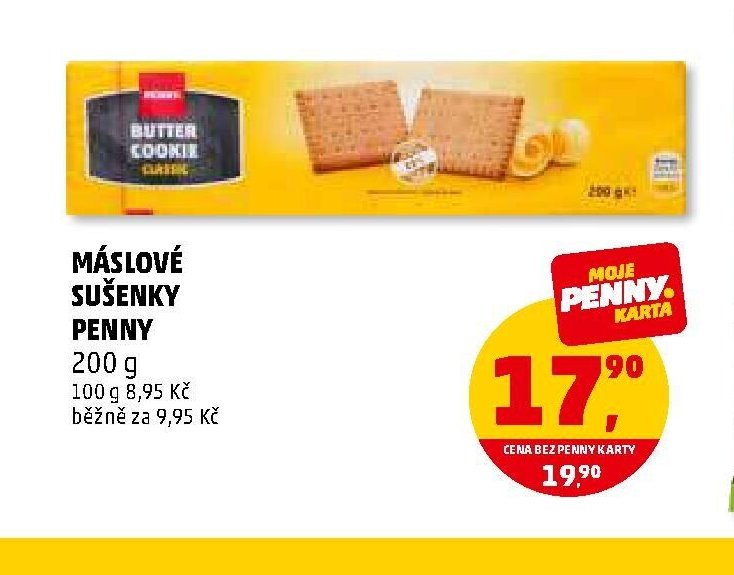 Máslové sušenky Penny