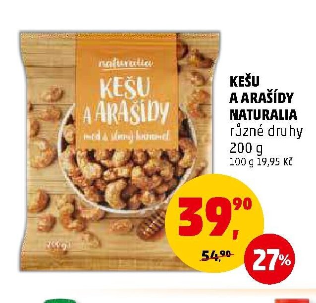 KEŠU A ARAŠÍDY NATURALIA