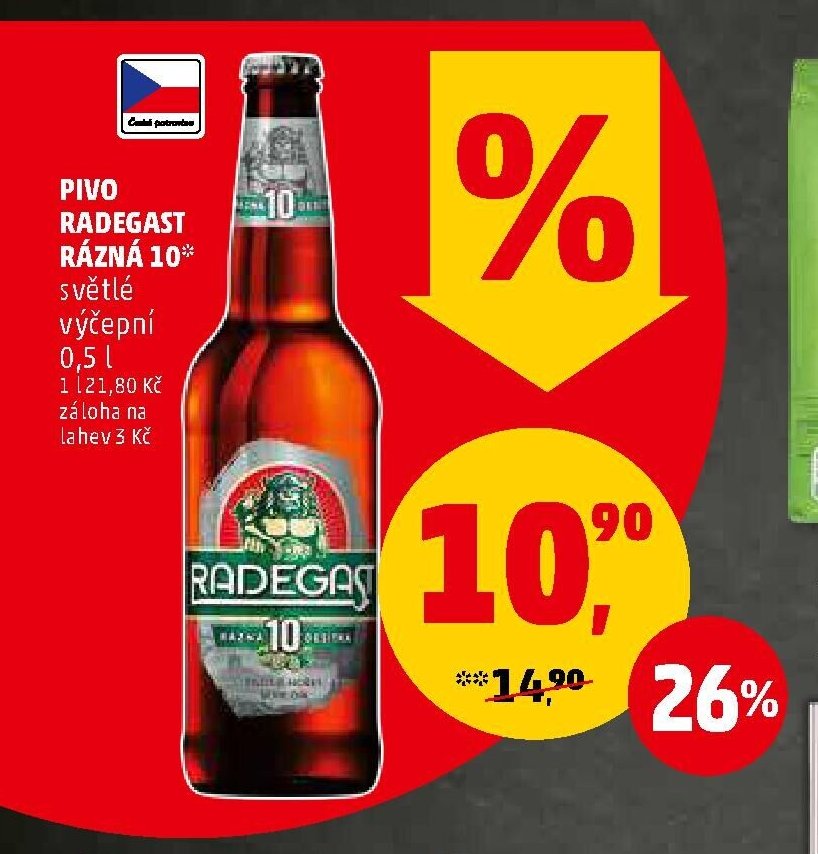 Pivo Radegast Rázná 10*