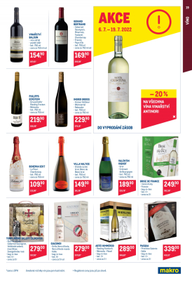 akční leták Makro 6.7.2022-19.7.2022